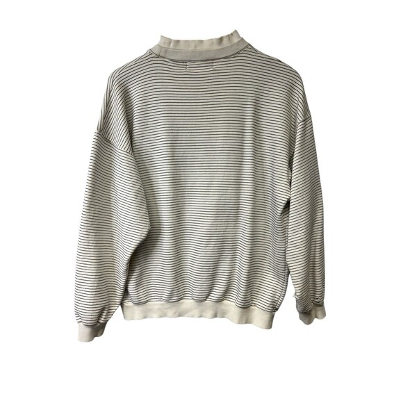 Vintage Women’s Casual Equipe Original Sport Logo Stripped Sweater Small Flaws - Picture 10 of 15